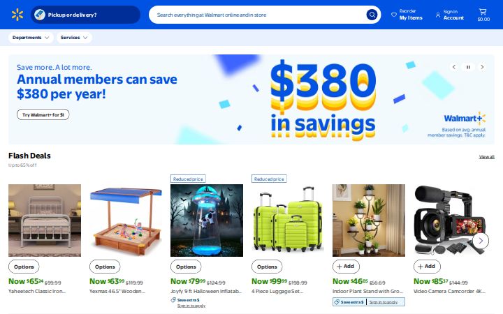 walmart.com homepage